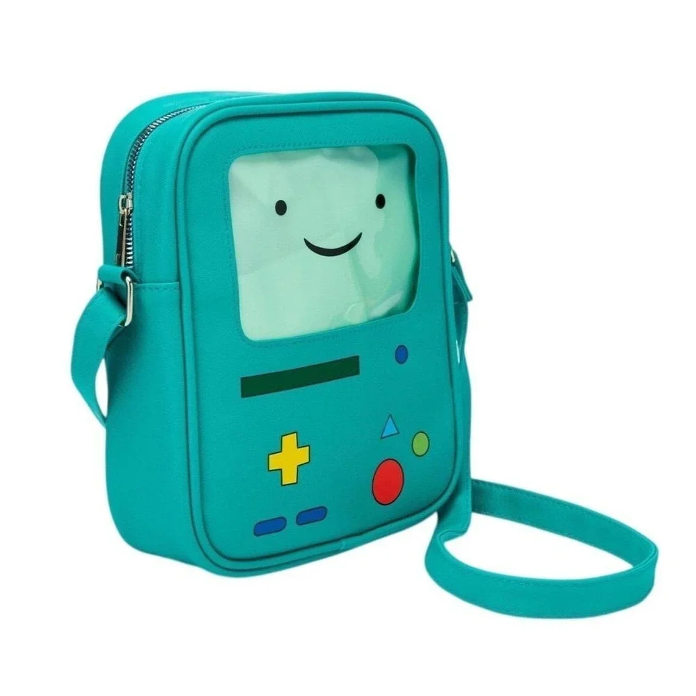 Adventure Time BMO Crossbody Bag Unisex Green Double-Sided NWT